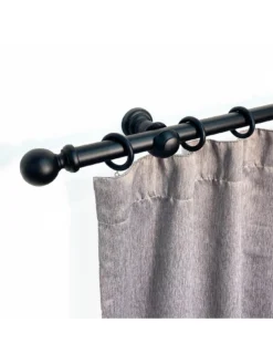 Very Home Galloway Ball Finial 28 Mm Curtain Pole -Rust-Oleum || d-c-fix || Harris Sales VL3LP SQ5 0000000004 BLACK SLd2