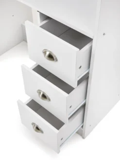 Very Home Atlanta High Sleeper With Desk, Drawers And Wardrobe With Mattress Options (Buy And SAVE!) - White -Rust-Oleum || d-c-fix || Harris Sales VLBWY SQ5 0000000013 WHITE SLd1