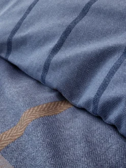 Catherine Lansfield Melrose Check Brushed Cotton Duvet Cover Set -Rust-Oleum || d-c-fix || Harris Sales VMBLK SQ4 0000000020 BLUE SLd1