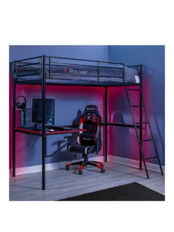 X Rocker Icarus XL High Sleeper Bed With Gaming Desk