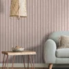 Holden D??cor Wood Slat Wallpaper - Pink