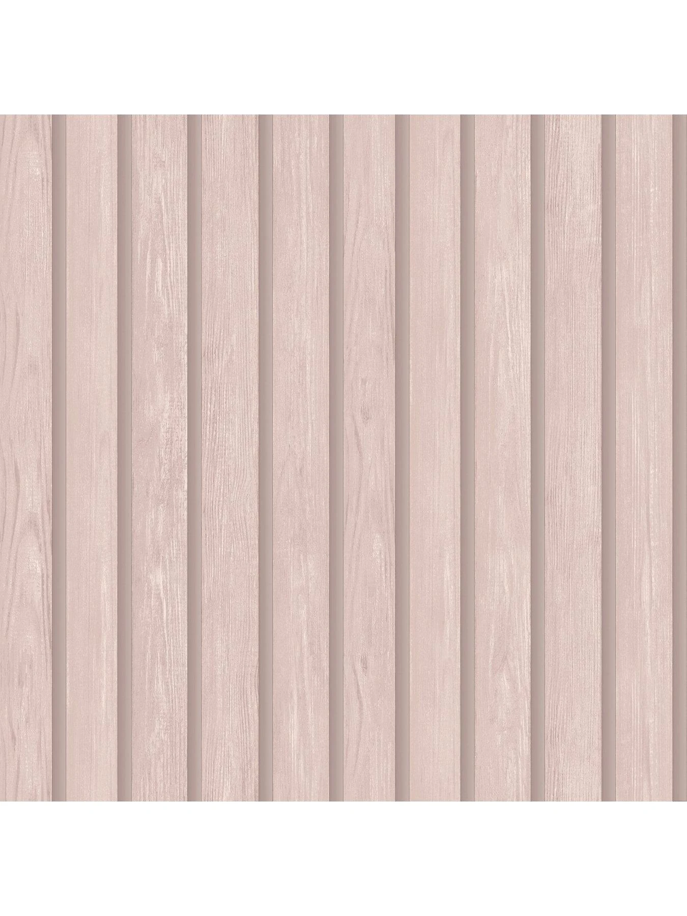 Holden D??cor Wood Slat Wallpaper - Pink 2 Holden D??cor Wood Slat Wallpaper - Pink - Image 2