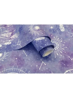 Holden D??cor Dreamcatcher Wallpaper - Purple/silver -Rust-Oleum || d-c-fix || Harris Sales VMQBV SQ5 0000000099 N A SLd2