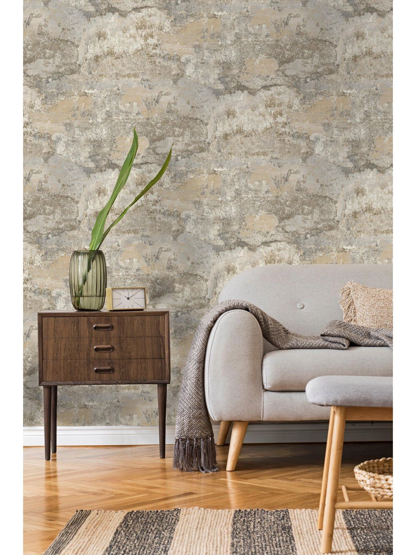 Holden D??cor Concrete Texture Wallpaper - Natural 4 Holden D??cor Concrete Texture Wallpaper - Natural - Image 4