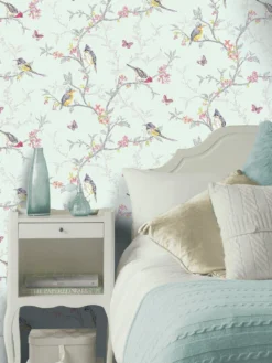 Holden D??cor Phoebe Wallpaper - Soft Teal