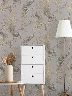 Holden D??cor Menali Wallpaper - Grey