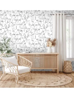 Holden D??cor Abstract Faces Wallpaper Black / White -Rust-Oleum || d-c-fix || Harris Sales VMQCX SQ3 0000000099 N A SLd