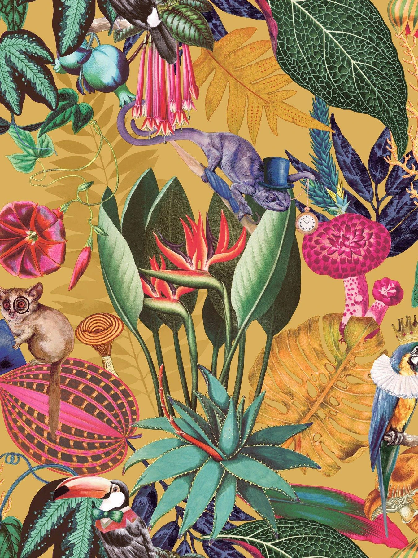 Holden D??cor Wonderland Wallpaper - Ochre 2 Holden D??cor Wonderland Wallpaper - Ochre - Image 2