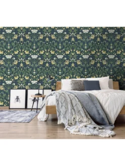 Holden Décor Vintage Floral Wallpaper -navy -Rust-Oleum || d-c-fix || Harris Sales VMQD3 SQ5 0000000099 N A SLd2