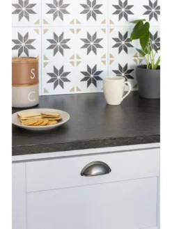 D-C-Fix Black Slate Self-Adhesive Vinyl Wrap Film –90 Cm X 2.1 M -Rust-Oleum || d-c-fix || Harris Sales VMRAZ SQ3 0000000099 N A SLd