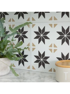 D-C-Fix Vivid Stars Dc Fix Self Adhesive Vinyl Wall Tiles -30.5cm X 30.5cm (pack 6 Tiles = 0.56sqm) -Rust-Oleum || d-c-fix || Harris Sales VMRCF SQ3 0000000099 N A SLd