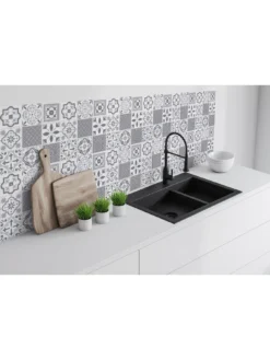 D-C-Fix Oriental Dc Fix Self Adhesive Vinyl Wall Tiles -30.5cm X 30.5cm (pack 6 Tiles = 0.56sqm) -Rust-Oleum || d-c-fix || Harris Sales VMRCG SQ6 0000000099 N A SLd3