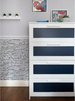 D-C-Fix Matt Midnight Navy Self Adhesive Vinyl Wrap Film - 67.5cm X 2m (3 Rolls) -Rust-Oleum || d-c-fix || Harris Sales VMRDS SQ5 0000000099 N A SLd2