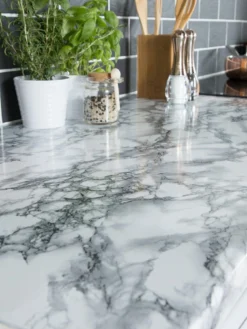 D-C-Fix Marble White Self Adhesive Vinyl Wrap Film - 67.5cm X 2m