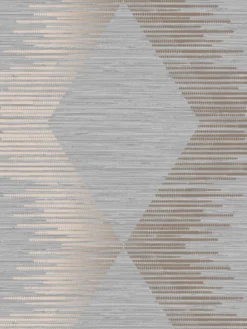 Superfresco Easy Serenity Geo Wallpaper - Grey/rose Gold -Rust-Oleum || d-c-fix || Harris Sales VMRHS SQ4 0000000005 GREY SLd1