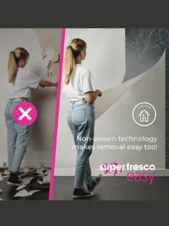 Superfresco Easy Serenity Geo Wallpaper - Grey/rose Gold -Rust-Oleum || d-c-fix || Harris Sales VMRHS SQ7 0000000005 GREY DGy