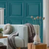 Fresco Wood Panel Wallpaper - Teal