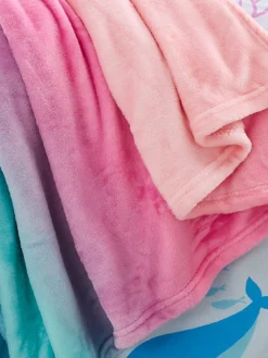 Catherine Lansfield Mermaid Soft Cosy Fleece Throw - Pink -Rust-Oleum || d-c-fix || Harris Sales VMRJN SQ3 0000000063 PINK SLd
