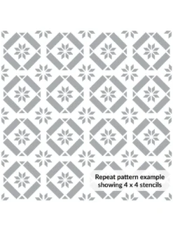 D-C-Fix Victoriana Reusable Tile Stencil - 30 X 30cm -Rust-Oleum || d-c-fix || Harris Sales VMRN8 SQ5 0000000099 N A SLd3