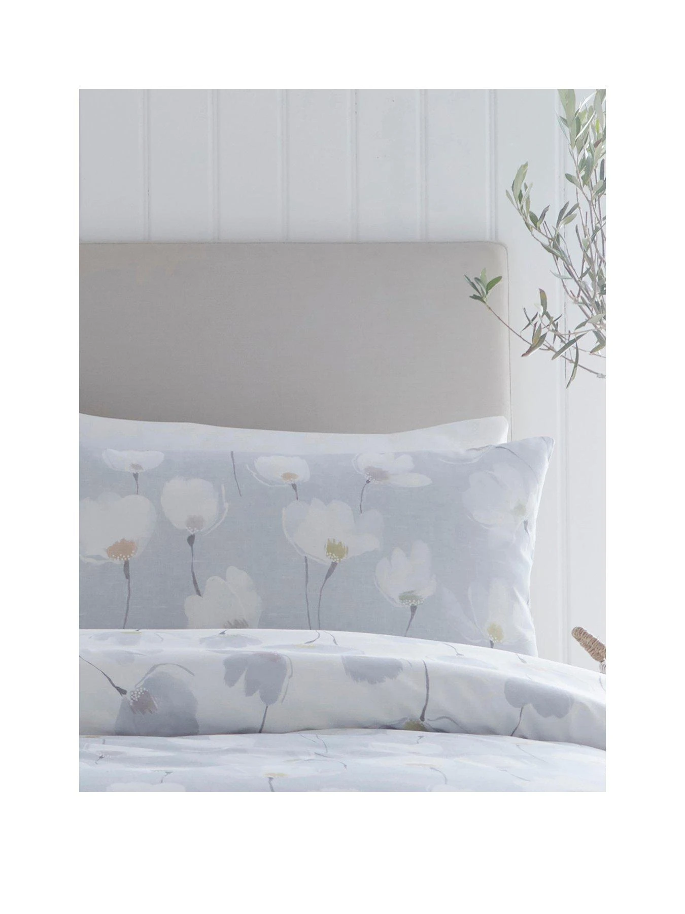 Drift Home Elswick Duvet Cover Set - Grey 2 Drift Home Elswick Duvet Cover Set - Grey - Image 2