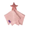 ClevaMama Shooting Star Baby Comforter - Organic Cotton Knit - Pink