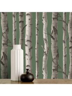 Fine Décor Birch Tree Wallpaper - Hunter Green 10 Fine Décor Birch Tree Wallpaper - Hunter Green -Rust-Oleum || d-c-fix || Harris Sales VNM99 SQ5 0000000099 N A SLd2
