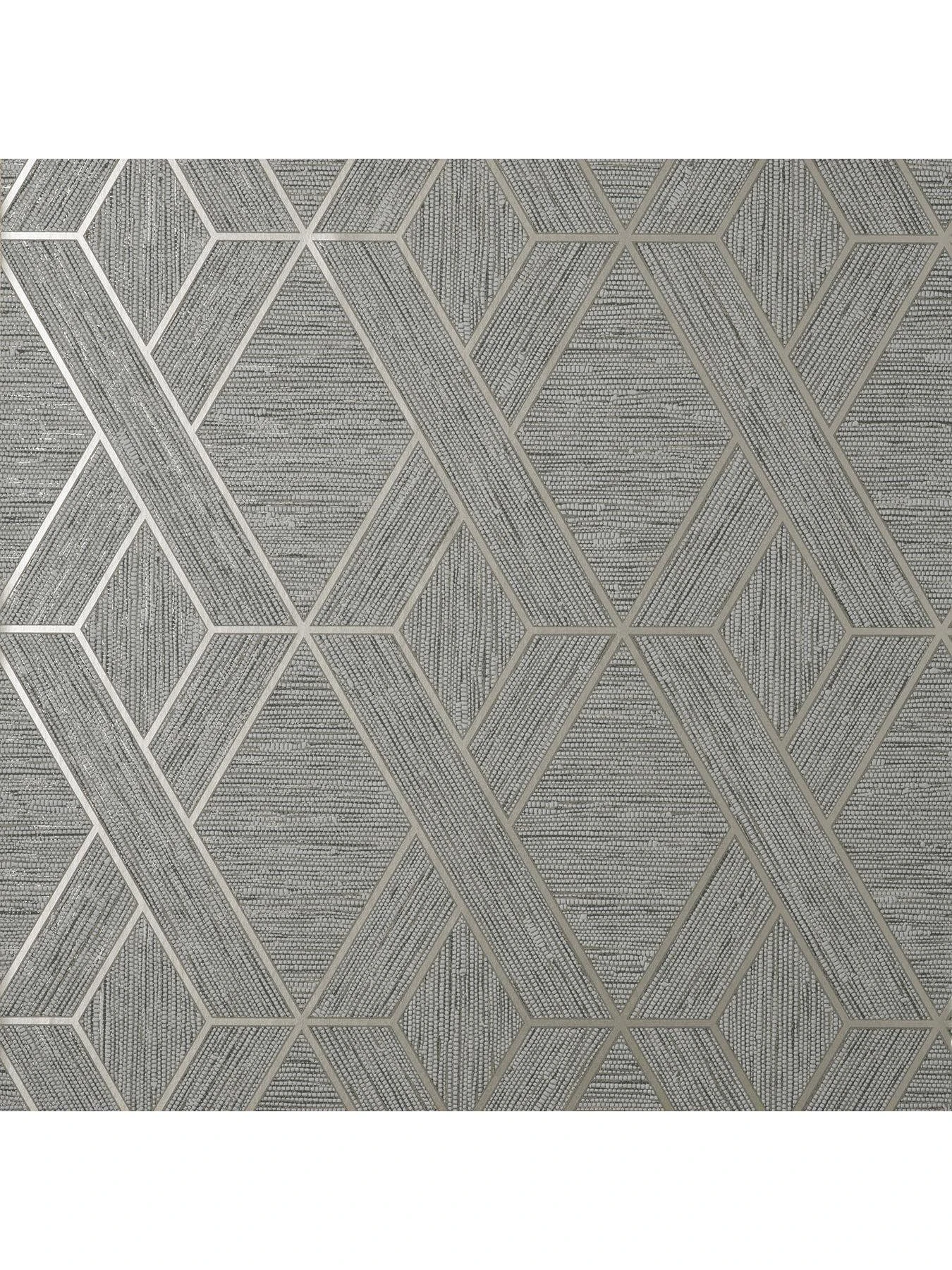 Fine Décor Miya Grasscloth Wallpaper - Grey 5 Fine Décor Miya Grasscloth Wallpaper - Grey - Image 5