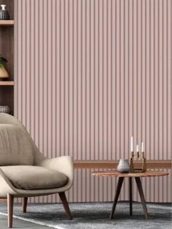 Fine Décor Acoustic Panels Wallpaper - Blush