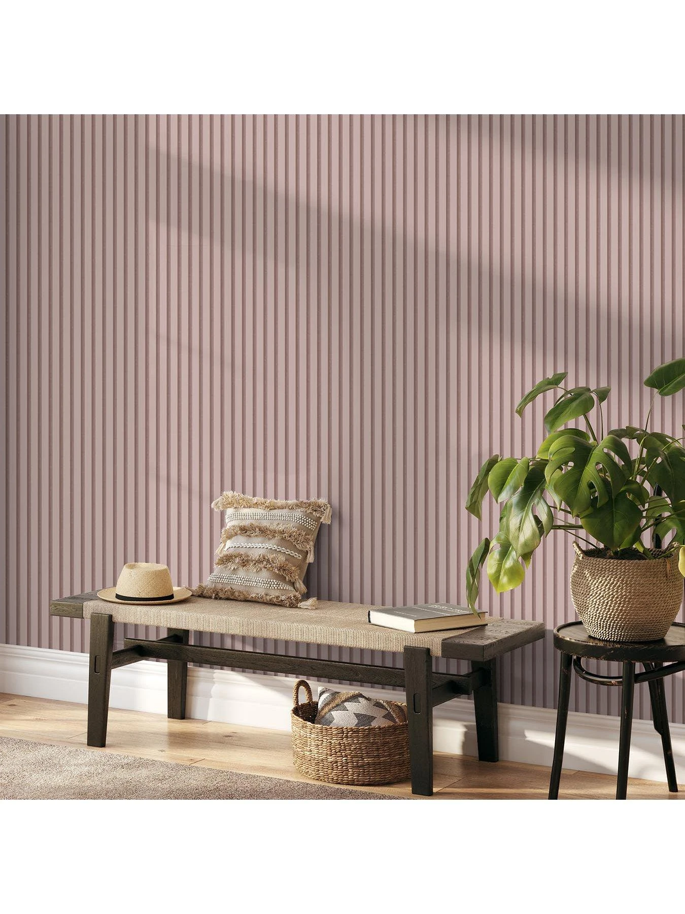 Fine Décor Acoustic Panels Wallpaper - Blush 6 Fine Décor Acoustic Panels Wallpaper - Blush - Image 6