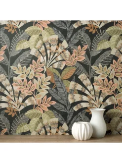 Crown Asha Wallpaper - Black 8 Crown Asha Wallpaper - Black -Rust-Oleum || d-c-fix || Harris Sales VNM9R SQ4 0000000099 N A SLd1