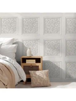 Fine Décor Carved Panel Wallpaper - Grey 8 Fine Décor Carved Panel Wallpaper - Grey -Rust-Oleum || d-c-fix || Harris Sales VNM9T SQ3 0000000099 N A SLd