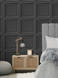 Fine Décor Decorative Panel Wallpaper - Black