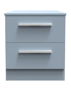 SWIFT Logan Ready Assembled 2 Drawer Bedside - Wireless Charging