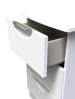 SWIFT Alva Ready Assembled 3 Drawer Bedside -Rust-Oleum || d-c-fix || Harris Sales VNOGU SQ6 0000000559 WHITE GLOSS SLd2