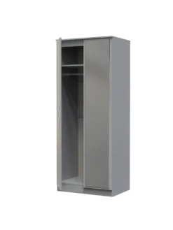 SWIFT Logan Ready Assembled 2 Door Mirrored Wardrobe -Rust-Oleum || d-c-fix || Harris Sales VNOHP SQ5 0000000005 GREY SLd1