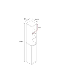 Lloyd Pascal Glacius High Gloss Bathroom Tallboy - White -Rust-Oleum || d-c-fix || Harris Sales VNOJK SQ6 0000000540 BLACK OAK SLd4