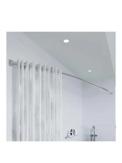 Croydex Premium Telescopic Curved Rod