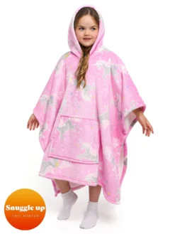 Bedlam Unicorn Pink Fleece Poncho