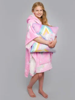 Bedlam Unicorn Pink Fleece Poncho -Rust-Oleum || d-c-fix || Harris Sales VO8JV SQ4 0000000063 PINK SLd1