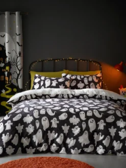 Bedlam Spooky Ghosts Fleece Duvet Cover Set - Grey -Rust-Oleum || d-c-fix || Harris Sales VO8KV SQ4 0000000005 GREY SLd1