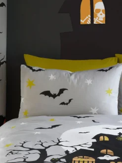 Bedlam Haunted House Halloween Single Duvet Cover Set - Multi -Rust-Oleum || d-c-fix || Harris Sales VO8KW SQ3 0000000029 MULTI SLd