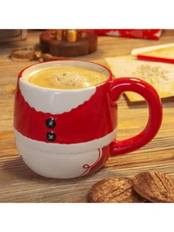 Very Home Set Of 2 Santa & Mrs Claus Stackable Mugs 11.5cm -Rust-Oleum || d-c-fix || Harris Sales VOLEG SQ4 0000000017 RED SLd2