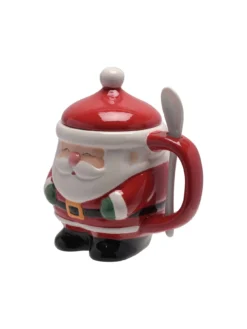 Very Home Lidded Santa Mug With Spoon -Rust-Oleum || d-c-fix || Harris Sales VOLEV SQ3 0000000017 RED SLd1