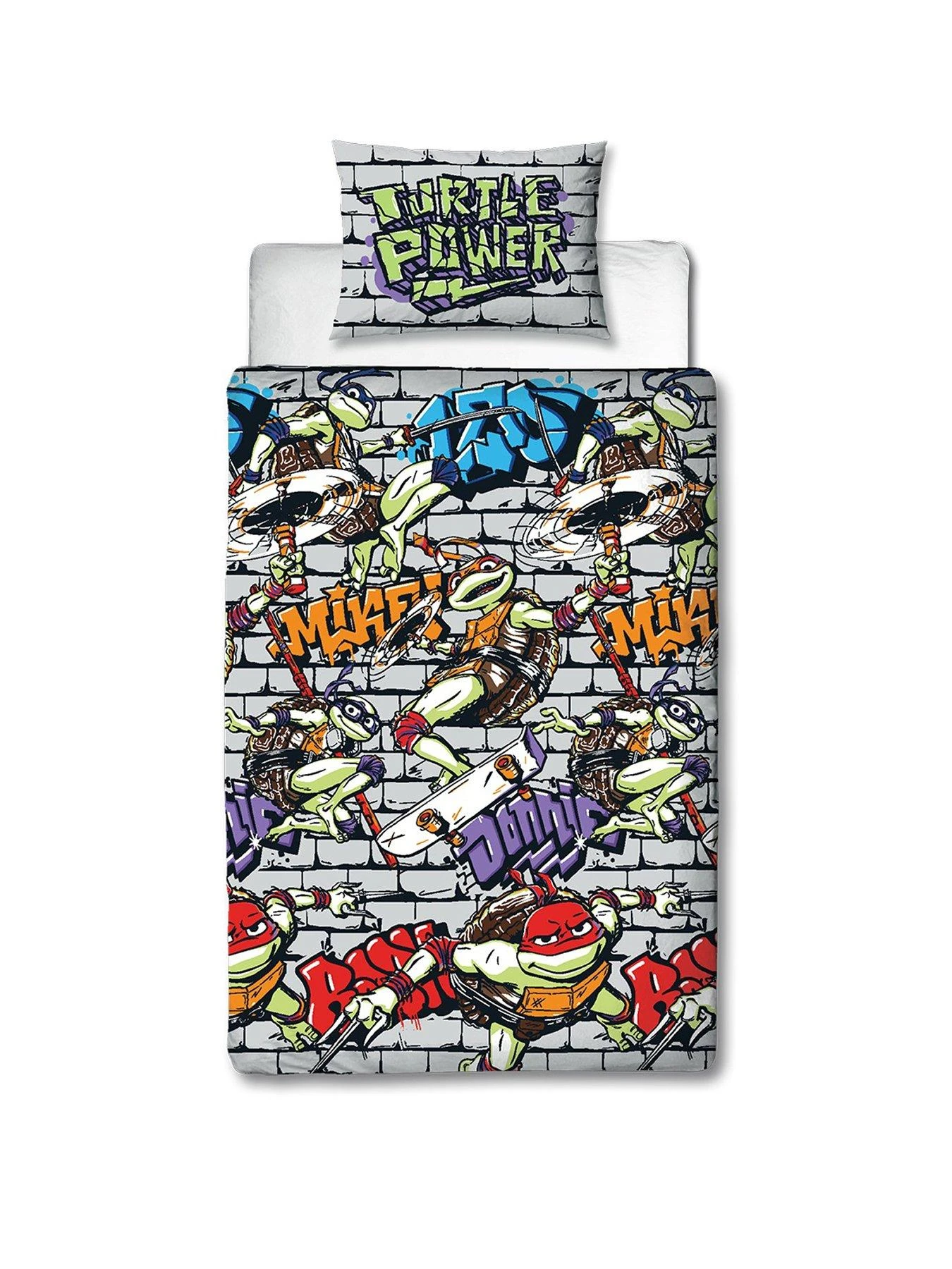 TMNT Teenage Mutant Ninja Turtles Single Rotary Duvet Cover - Multi 2 TMNT Teenage Mutant Ninja Turtles Single Rotary Duvet Cover - Multi - Image 2
