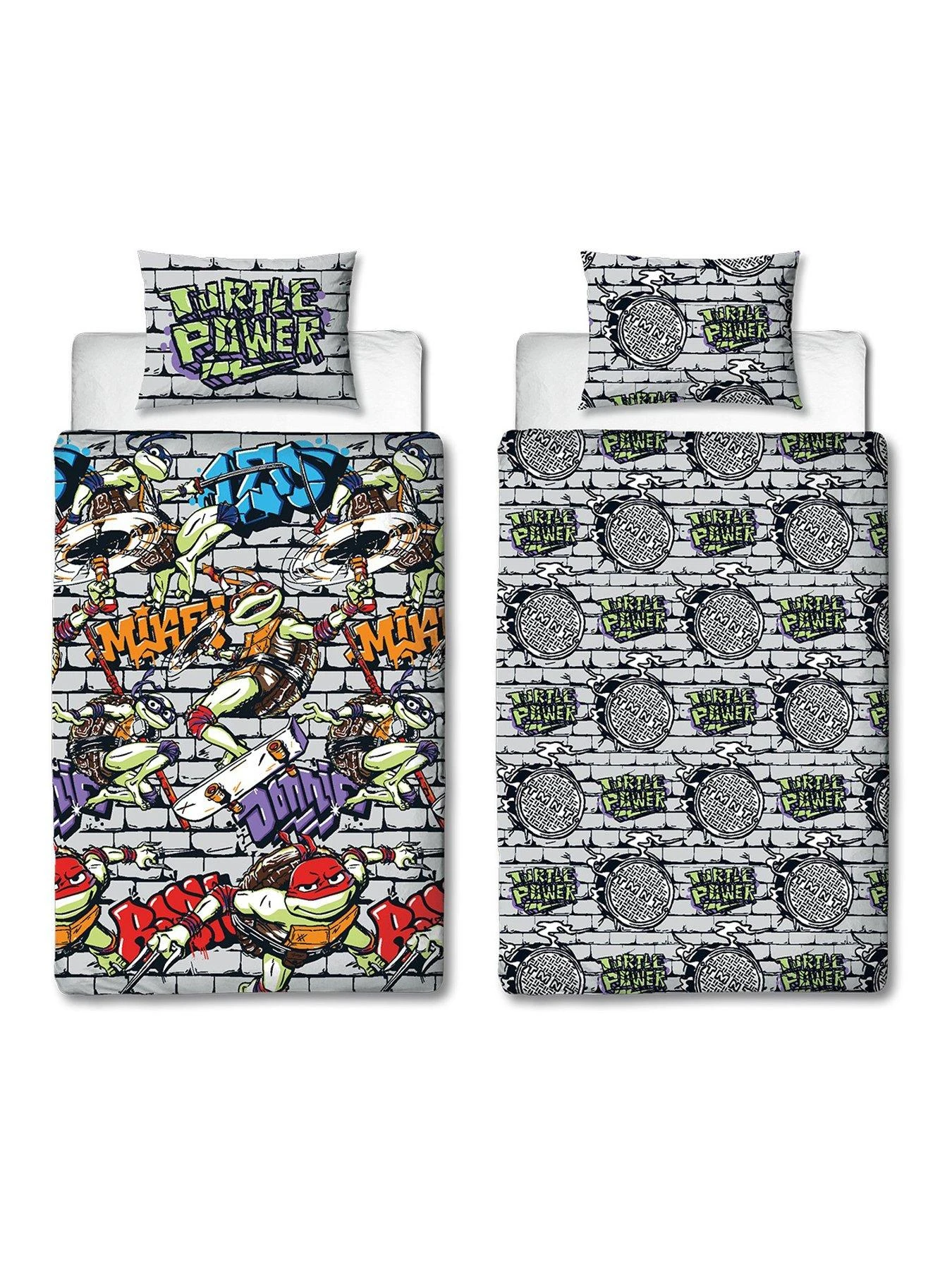 TMNT Teenage Mutant Ninja Turtles Single Rotary Duvet Cover - Multi 4 TMNT Teenage Mutant Ninja Turtles Single Rotary Duvet Cover - Multi - Image 4