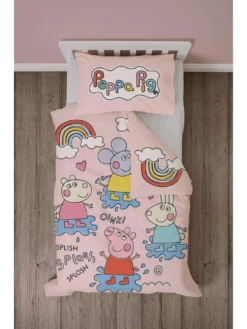 Peppa Pig Playful Jnr Pnl Duvet - Multi