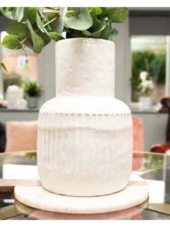 Very Home 30cm Wide Neck Ridged Vase -Rust-Oleum || d-c-fix || Harris Sales VP0IV SQ7 0000000003 NATURAL SLd5