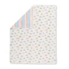 Ickle Bubba 100% Cotton Reversible Baby Blanket- Rainbow Dreams