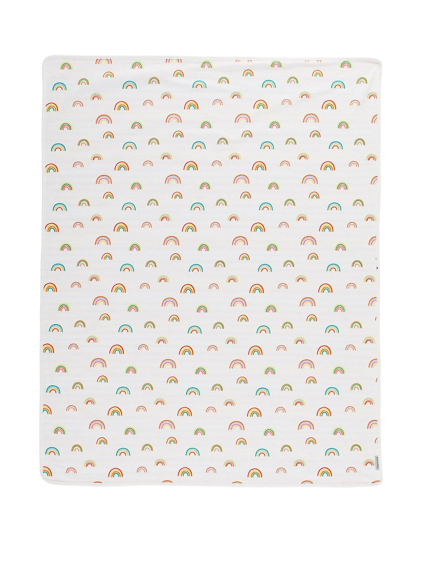 Ickle Bubba 100% Cotton Reversible Baby Blanket- Rainbow Dreams 3 Ickle Bubba 100% Cotton Reversible Baby Blanket- Rainbow Dreams - Image 3