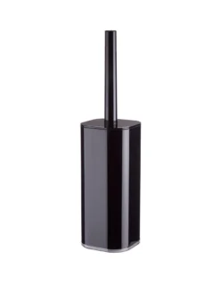 Premier Housewares Ando Black Acrylic Toilet Brush Holder